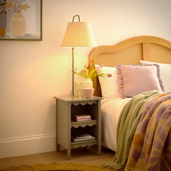 Adjustable Floor Lamp with Storage - Lilypad