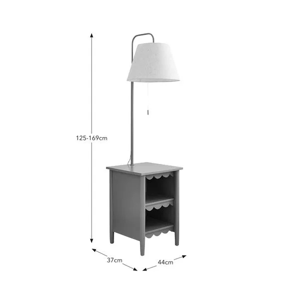 Adjustable Floor Lamp with Storage - Lilypad