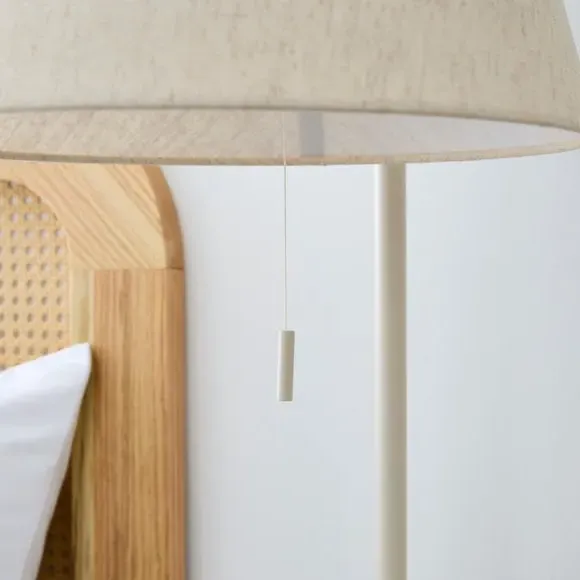 Adjustable Floor Lamp with Storage - Natural