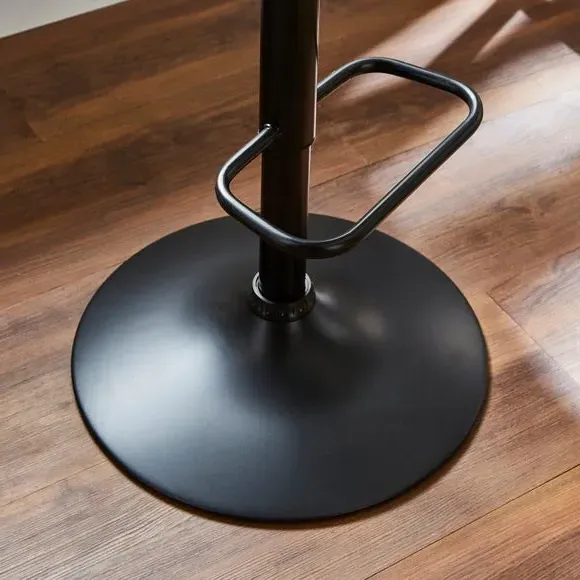 Adjustable Height Bar Stool - Navy, Velvet