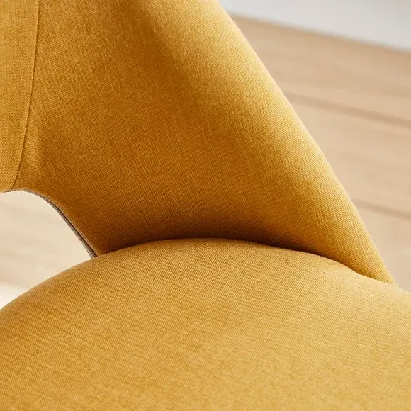 Adjustable Height Bar Stool - Old Gold, Fabric