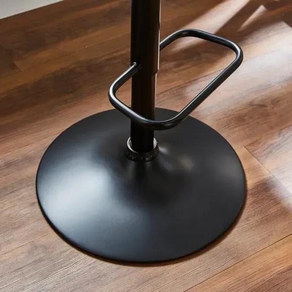 Adjustable Height Bar Stool - Peacock, Velvet
