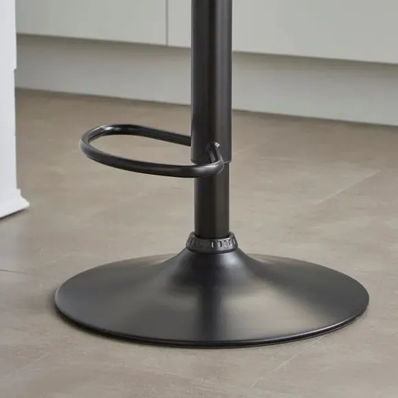 Adjustable Height Barstool - Natural, Fabric