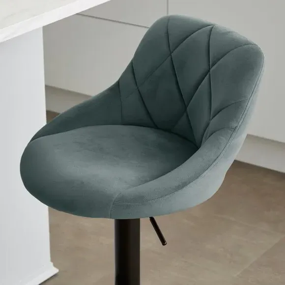 Adjustable Height Barstool - Pacific, Velvet