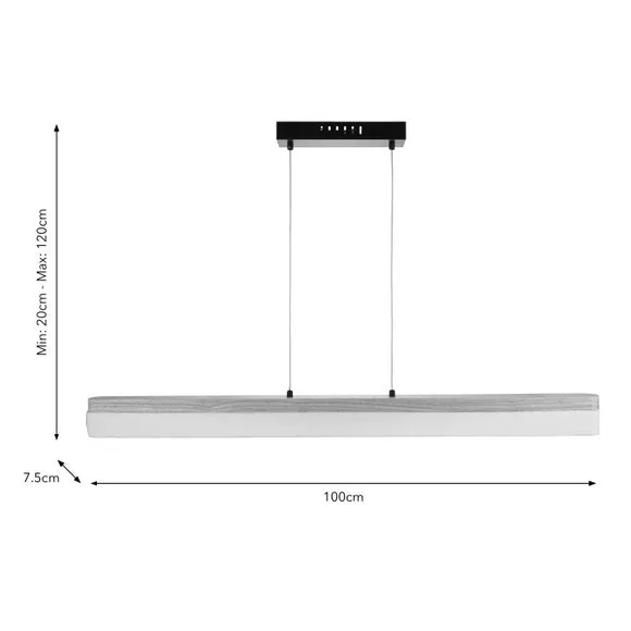 Adjustable LED Ceiling Light - Brown