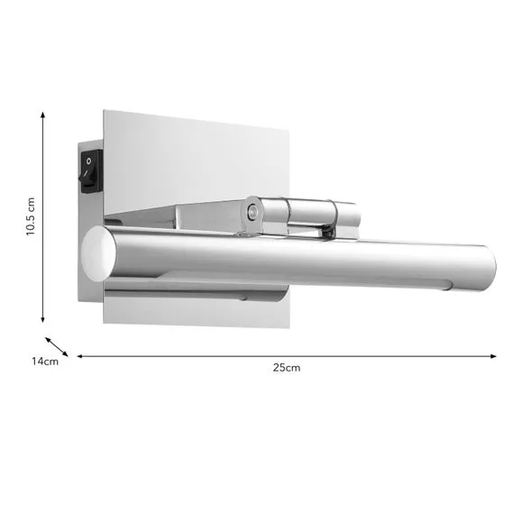 Adjustable LED Picture Wall Light - Silver