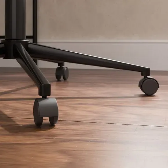 Adjustable Office Chair - Black, Faux Leather