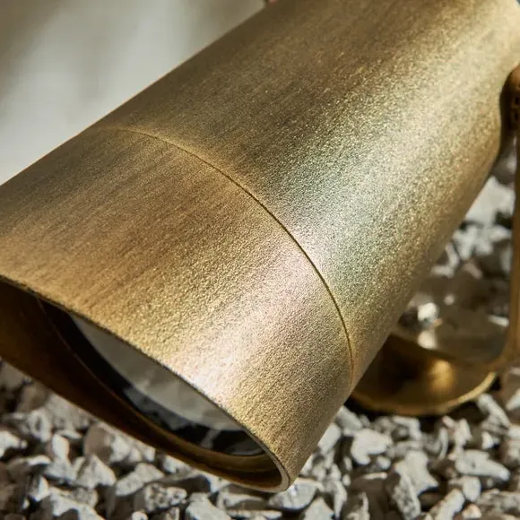 Adjustable Outdoor LED Floor Light - Gold, Metal