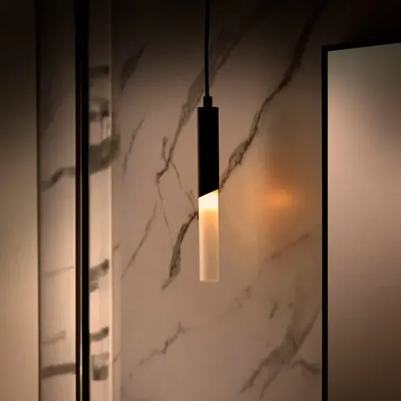 Adjustable Pendant Light - Black, Metal