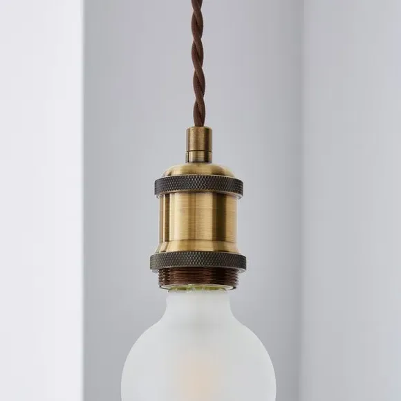 Adjustable Pendant Light Cable - Antique Brass