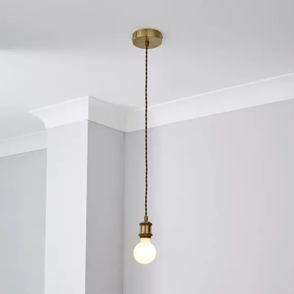 Adjustable Pendant Light Cable - Antique Brass image