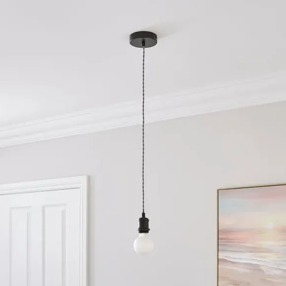 Adjustable Pendant Light Cable - Black image