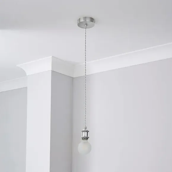 Adjustable Pendant Light Cable - Chrome
