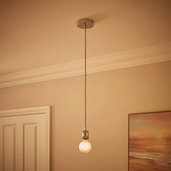 Adjustable Pendant Light Cable - Chrome