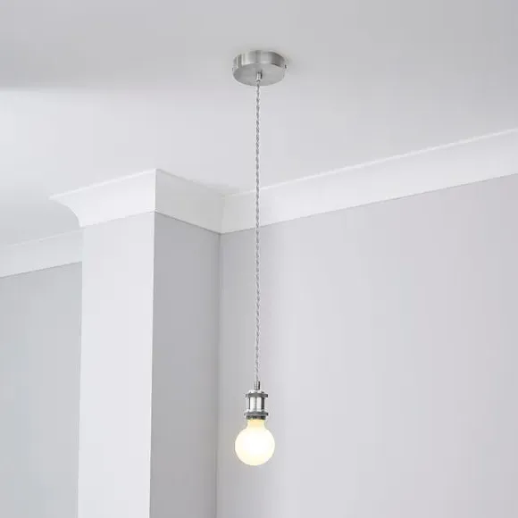 Adjustable Pendant Light Cable - Chrome