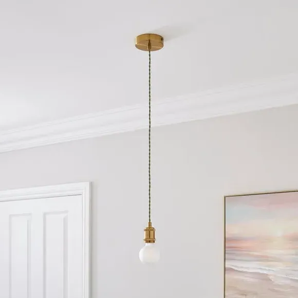 Adjustable Pendant Light Cable - Green