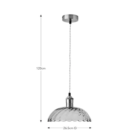 Adjustable Pendant Light - Gold, Glass