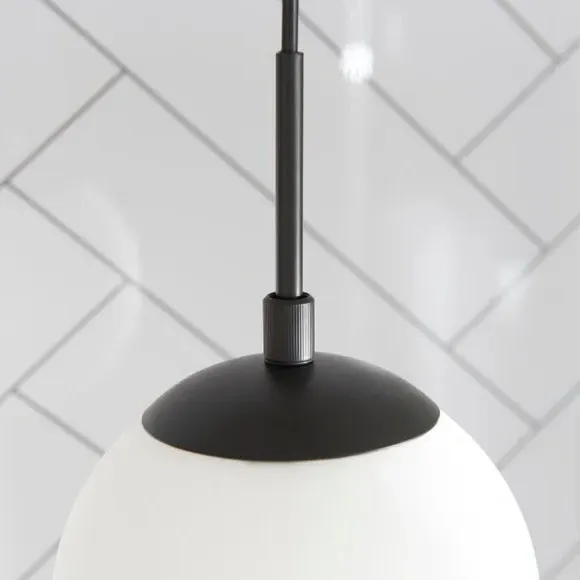 Adjustable Pendant Light Industrial - Black