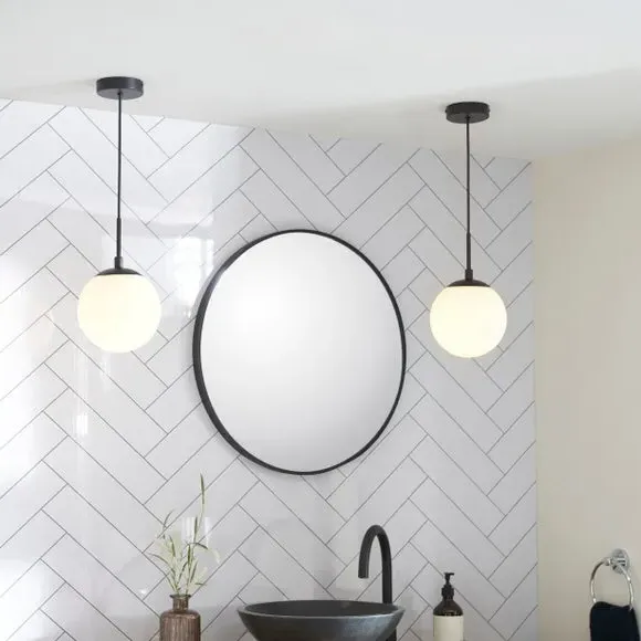 Adjustable Pendant Light Industrial - Black