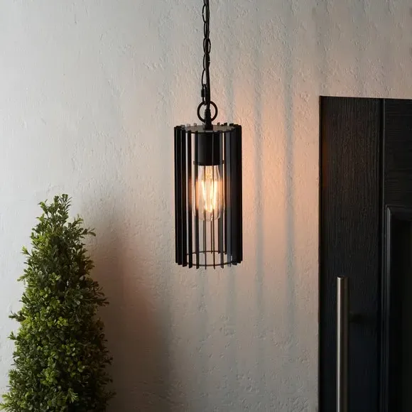 Adjustable Pendant Light Industrial - Black, Metal image