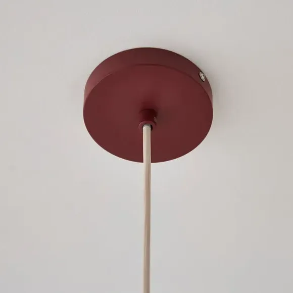Adjustable Pendant Light - Orange, Glass