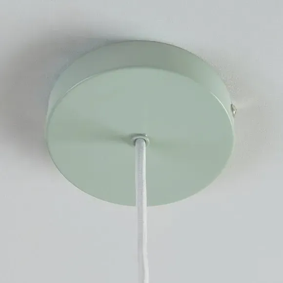 Adjustable Pendant Light Retro Style - Green, Metal
