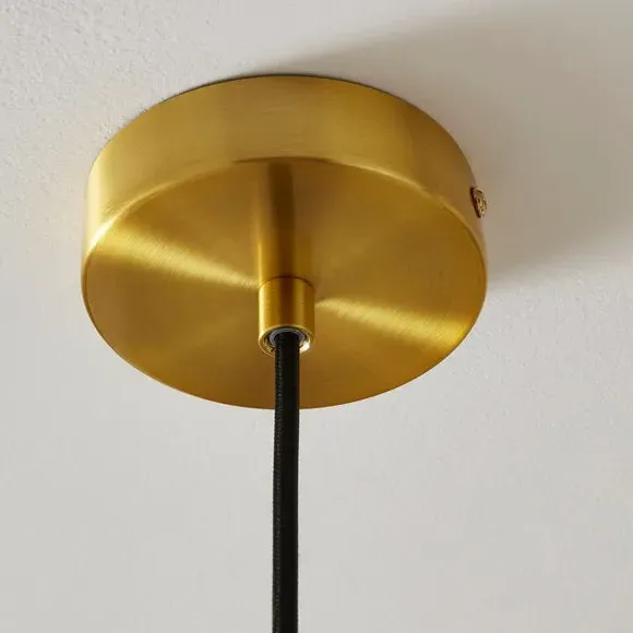 Adjustable Pendant Light Ribbed - Navy