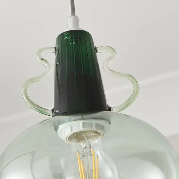 Adjustable Pendant Light - Silver, Glass