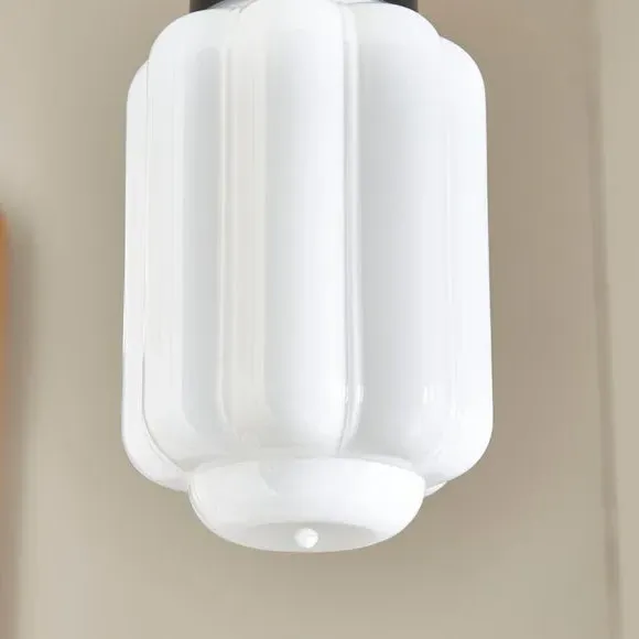 Adjustable Pendant Light with Ribbed Design