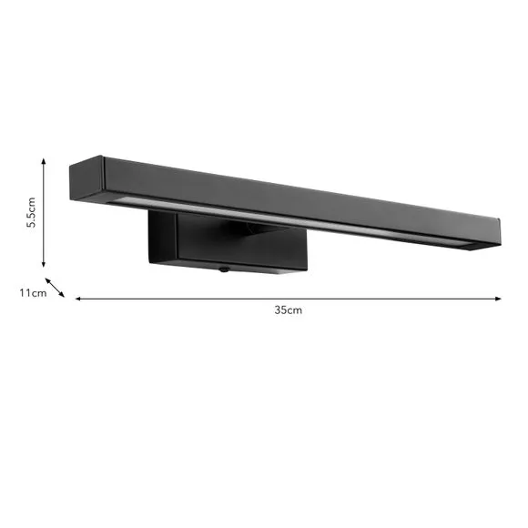 Adjustable Picture Wall Light - Black, LED