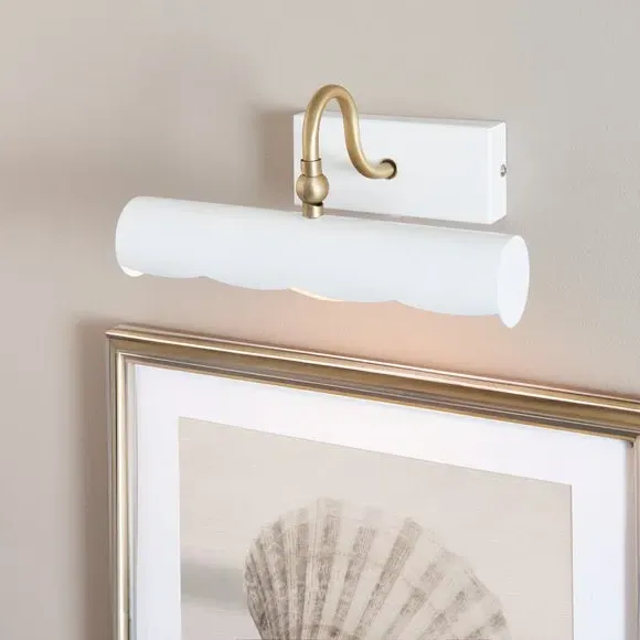 Adjustable Picture Wall Light - Off-White, Metal image