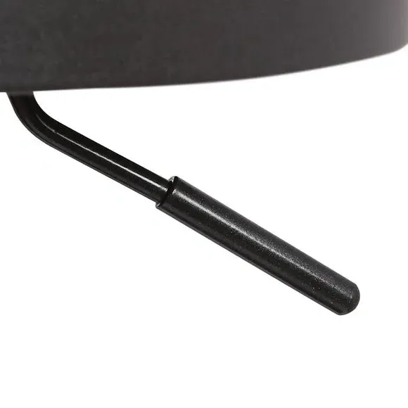 Adjustable Swivel Bar Stool - Black, Faux Leather
