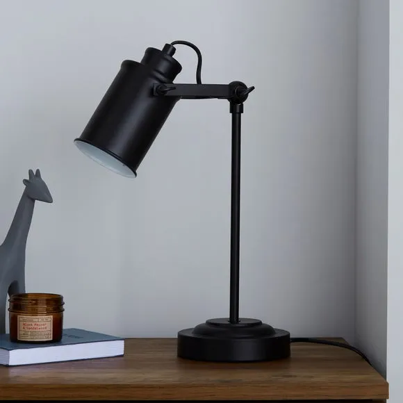 Adjustable Table Lamp - Black, Metal