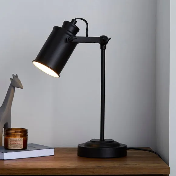 Adjustable Table Lamp - Black, Metal image