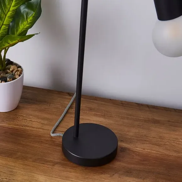 Adjustable Table Lamp - Matt Black, Metal