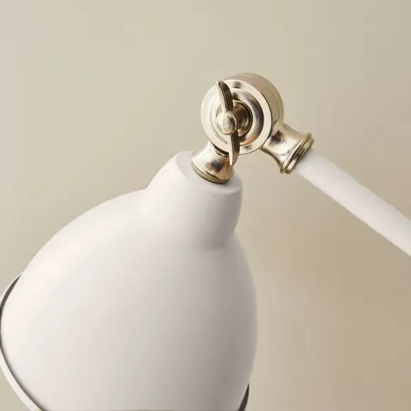 Adjustable Table Lamp with Lever Arm - Grey