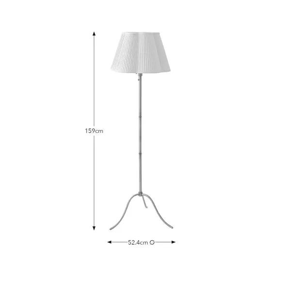 Adjustable Tripod Floor Lamp - Gold