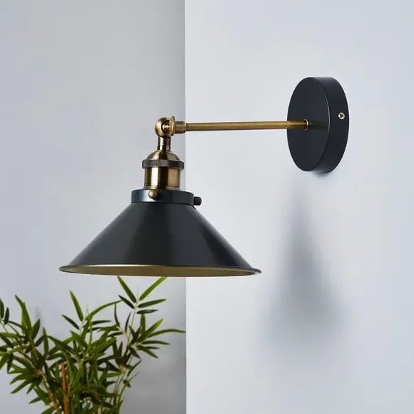 Adjustable Wall Light - Dark Grey, Metal