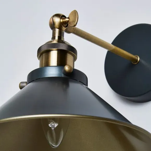 Adjustable Wall Light - Dark Grey, Metal