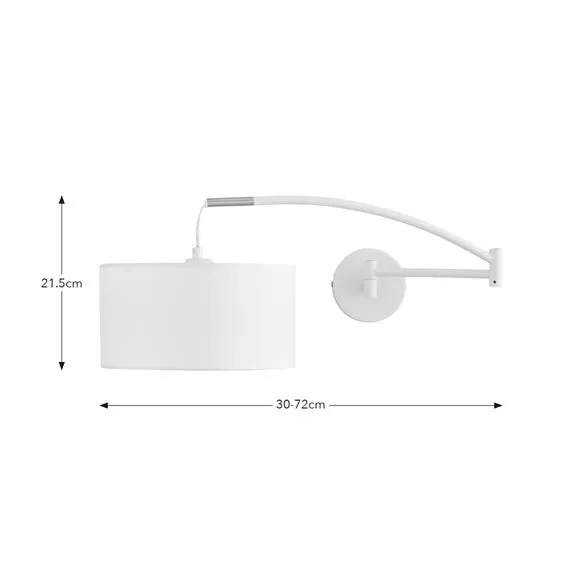 Adjustable Wall Light - White