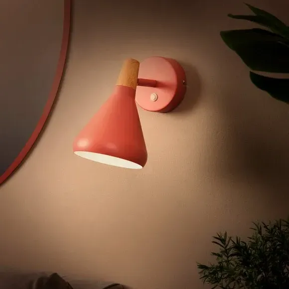Adjustable Wall Light with Switch - Clay, Metal