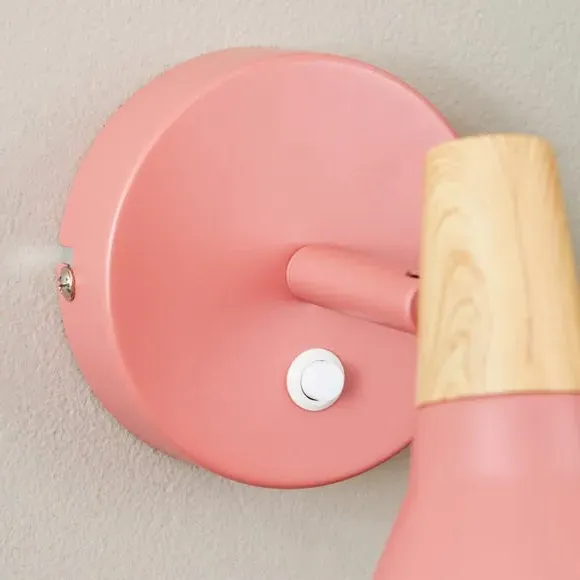 Adjustable Wall Light with Switch - Clay, Metal