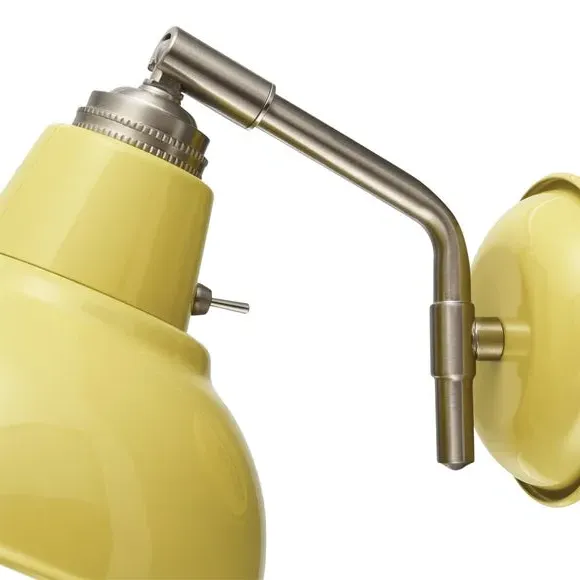 Adjustable Wall Light with Switch - Ochre, Metal