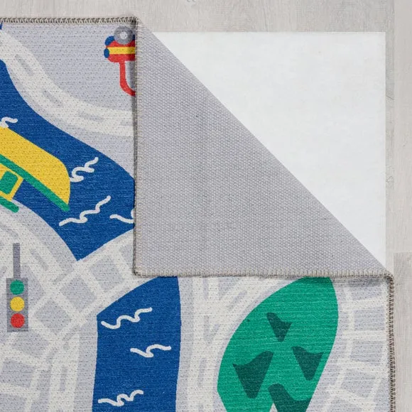Adventure Play Washable Kids Rug - Multicolor
