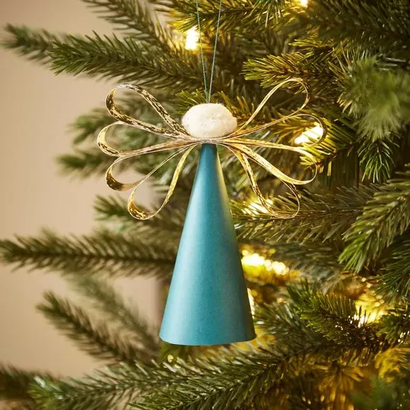Angel Hanging Decoration - Blue, Paper image