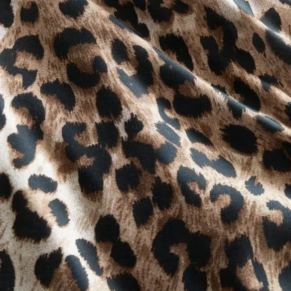 Animal Print Duvet Cover Set - Brown, Cotton