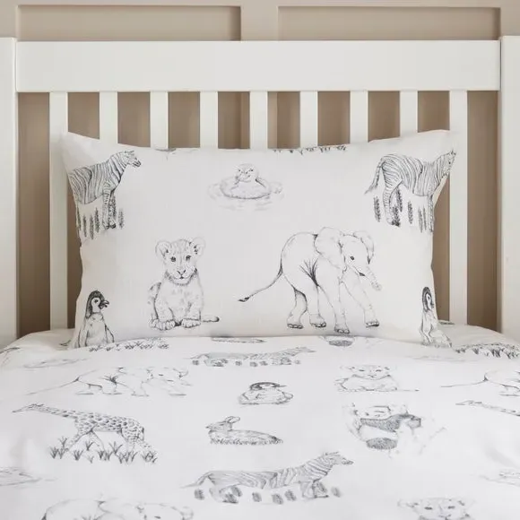 Animal Print Quilt Cover Set - Multicolor, Cotton