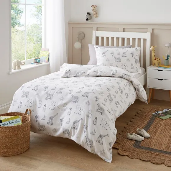 Animal Print Quilt Cover Set - Multicolor, Cotton