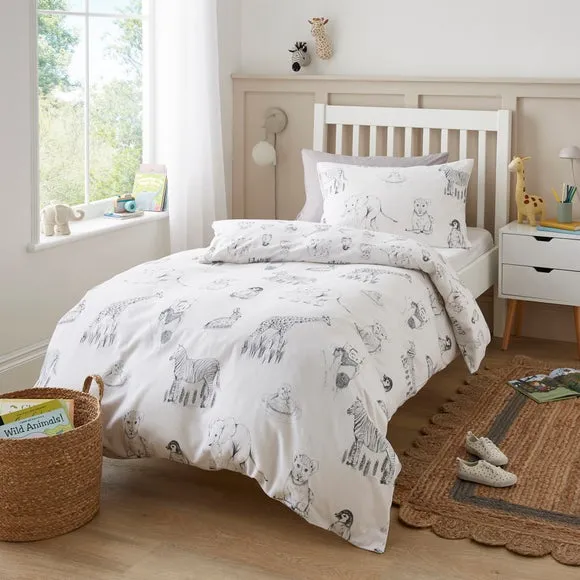 Animal Print Quilt Cover Set - Multicolor, Cotton image