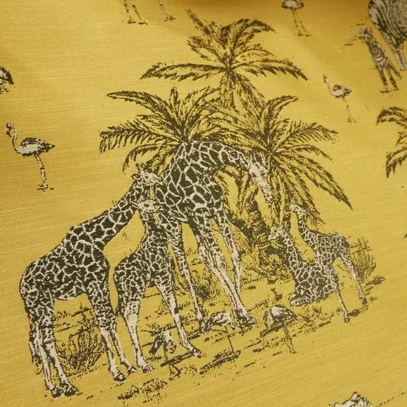 Animal Print Tablecloth - Ochre, Jacquard